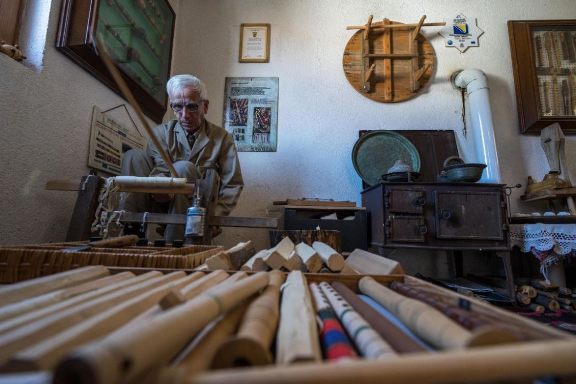 Foto: AA/Halilovićevo znanje i iskustvo prepoznali su i u Turskoj, pa je na ljeto dobio poziv iz Istanbula da učestvuje na međunarodnom festivalu rukotvorina, umjetnosti i folklora
